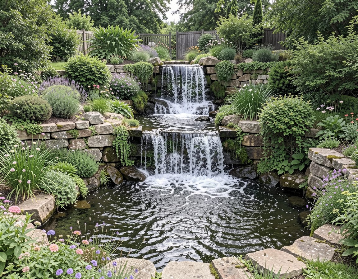 How to make a waterfall in your garden