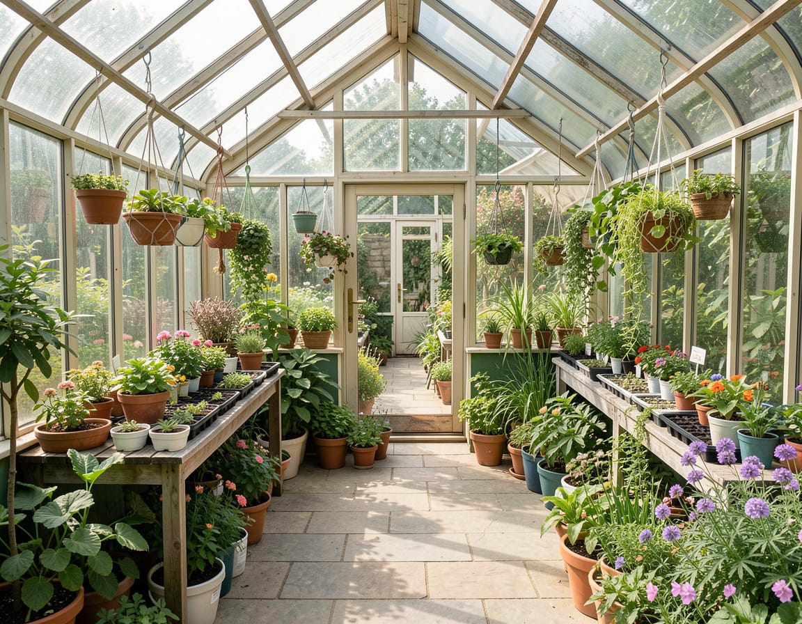 How to maximize space in a greenhouse
