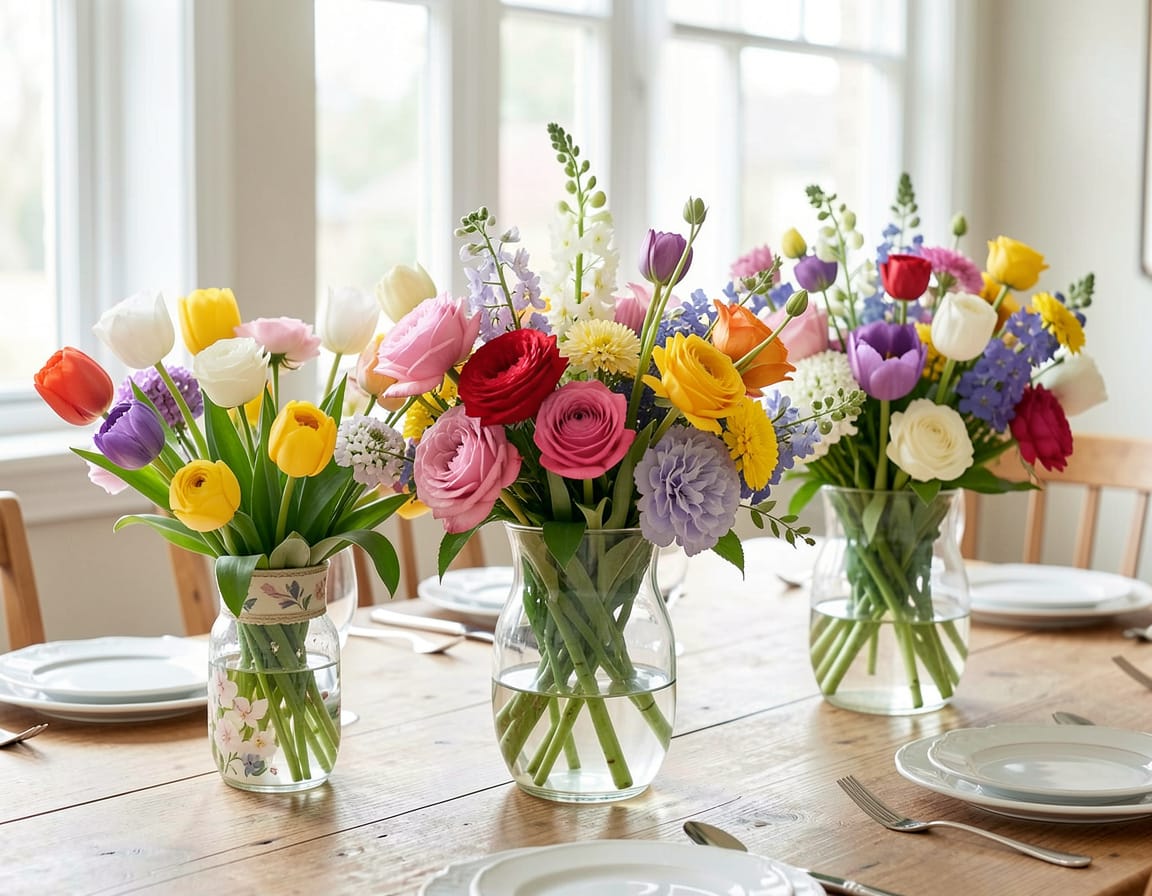 What flowers make great spring centerpieces