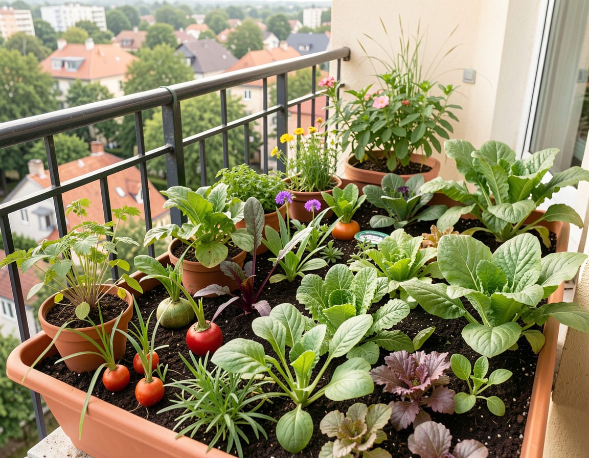 What vegetables can you grow on a balcony garden
