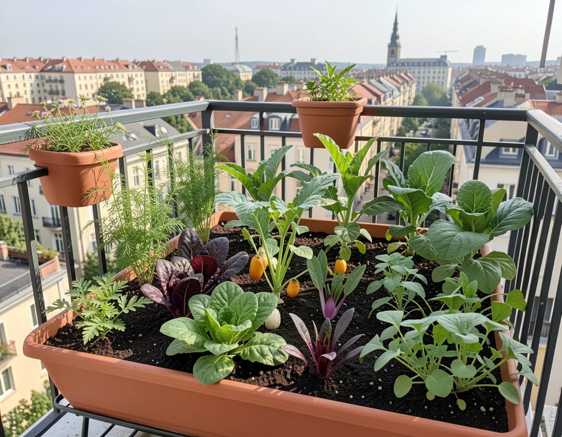 What vegetables can you grow on a balcony