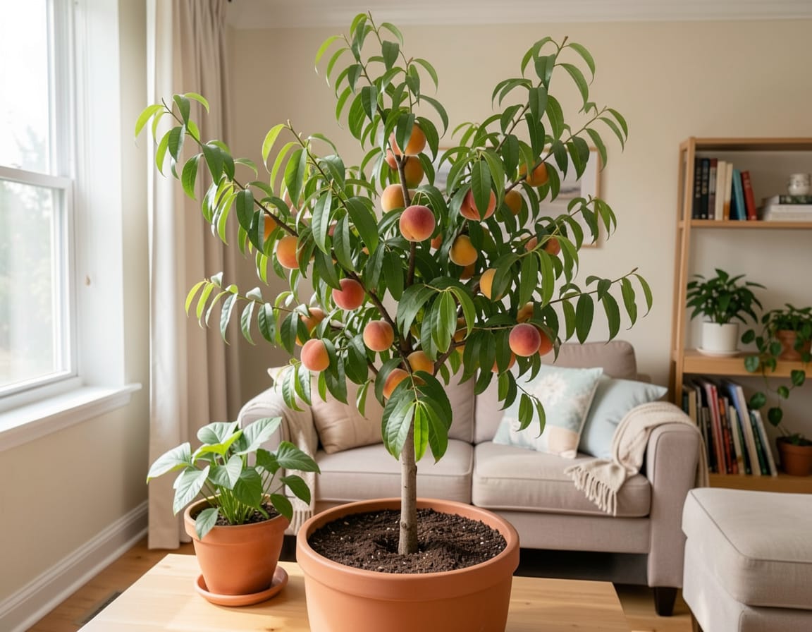 can I grow a peach tree indoors