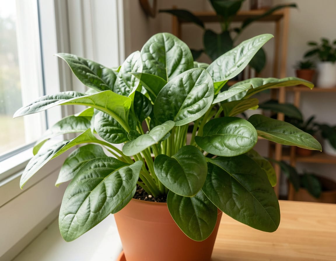 can spinach be an indoor plant