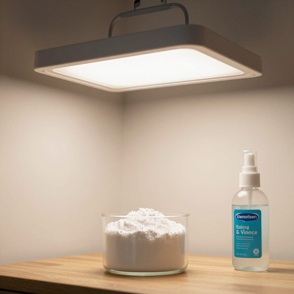 grow light flickering why baking soda & vinegar won’t fix it