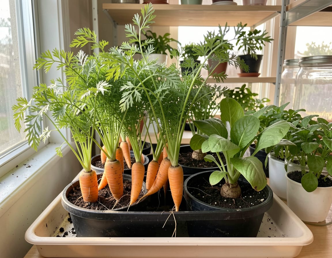 how long does it take carrots to grow indoors
