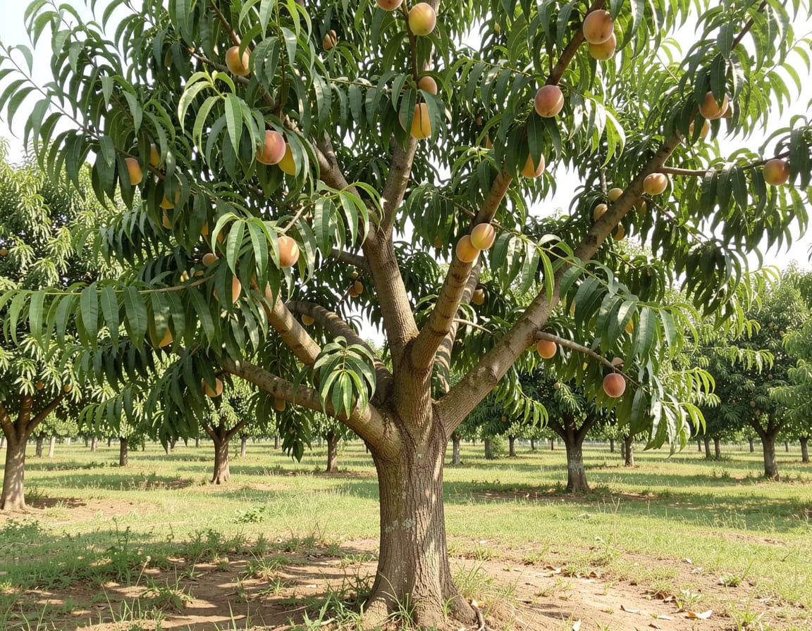 how long does it take for a peach pit to grow into a tree