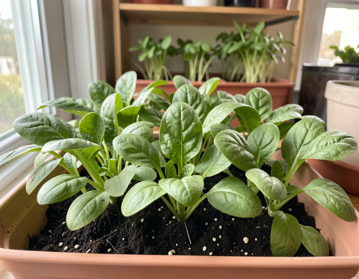 how long does spinach take to grow indoors