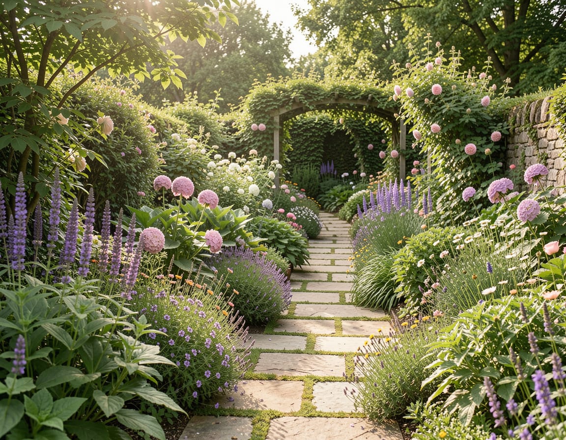 how to create a calming garden