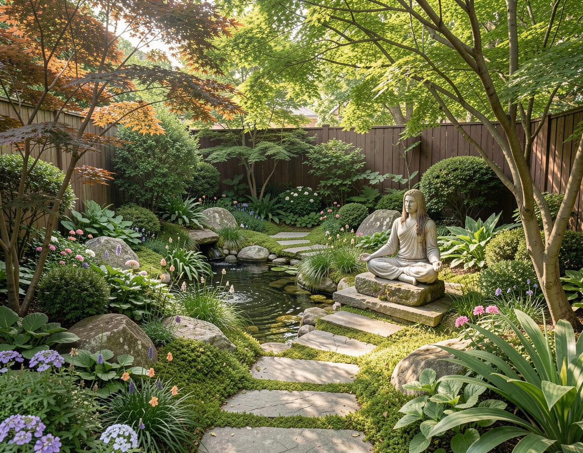 how to create a peaceful meditation garden