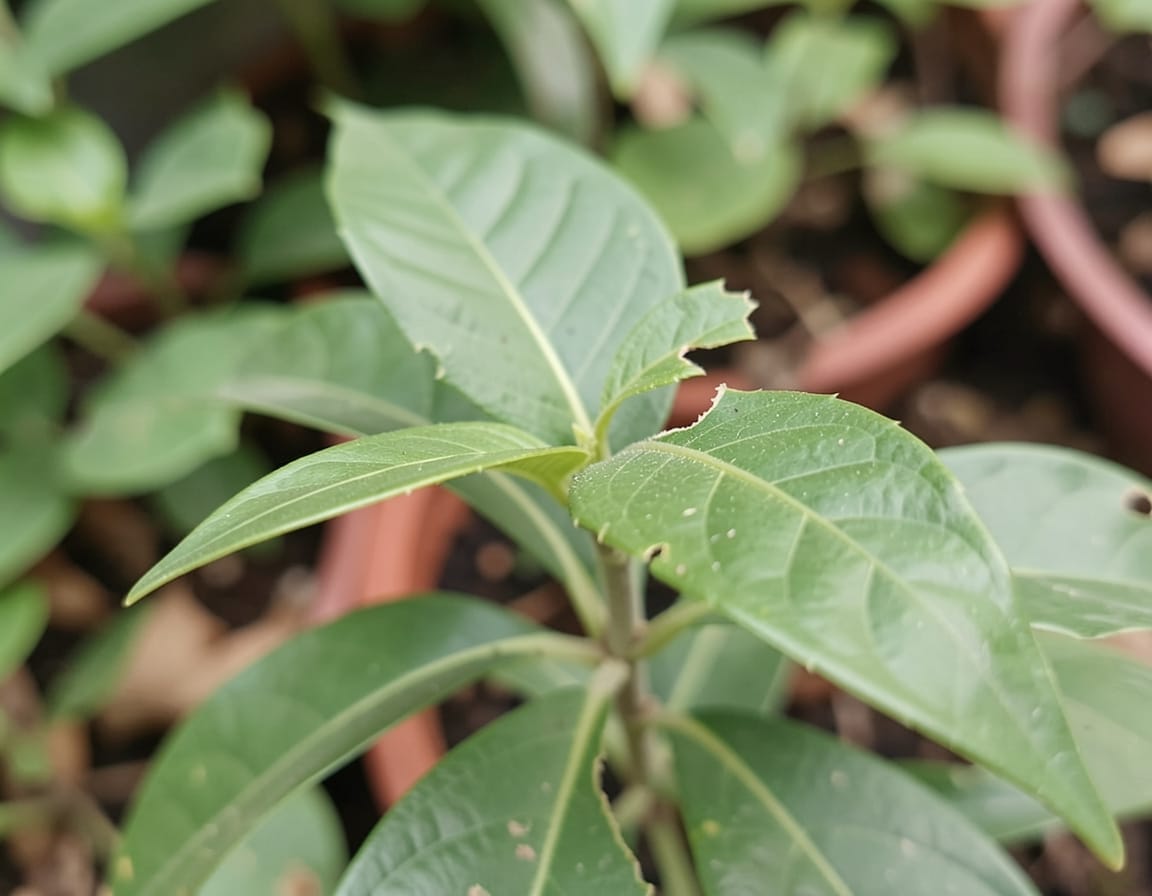 how to fix a broken leaf on a plant