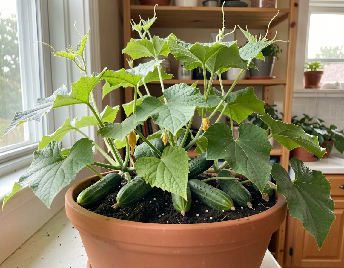 how to grow cucumbers indoors