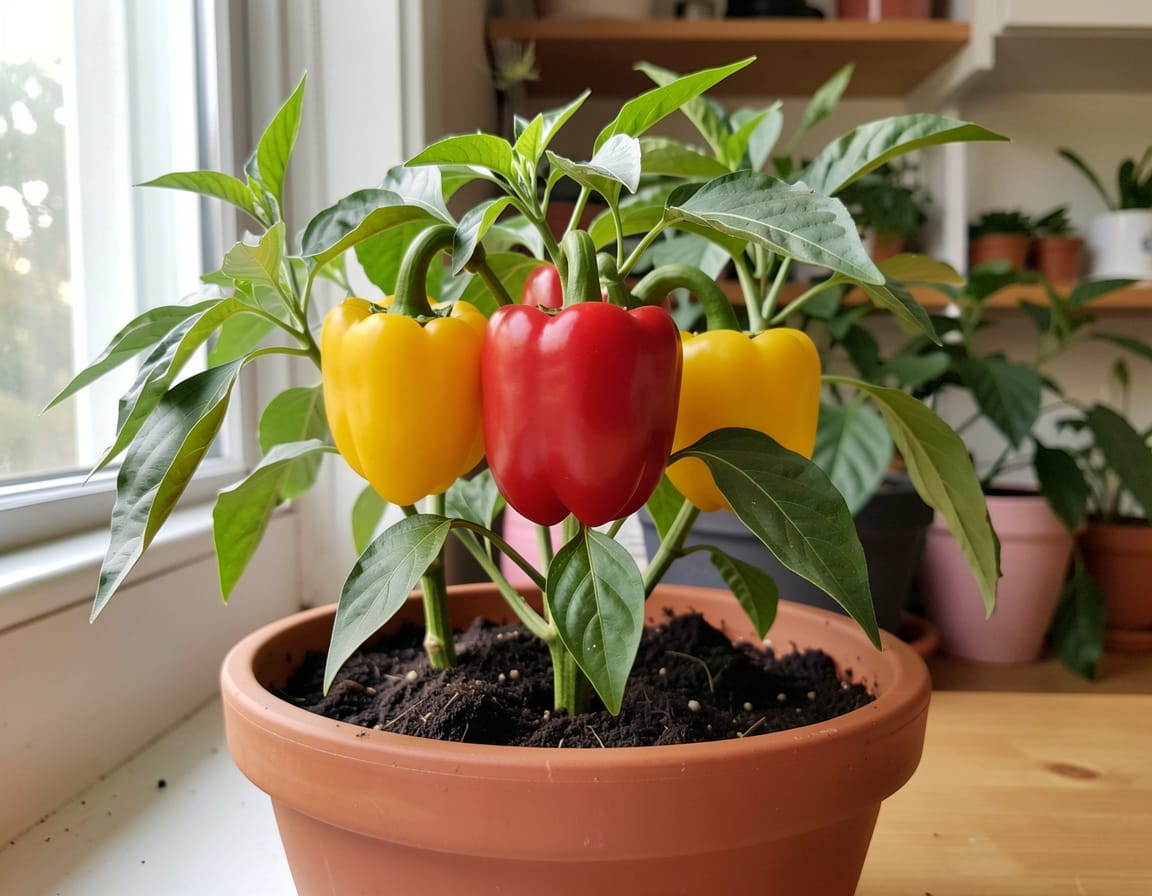 how to grow peppers from a pepper indoors