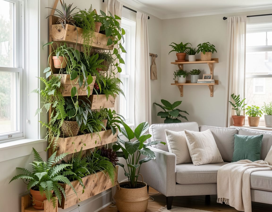 how to make a vertical garden at home