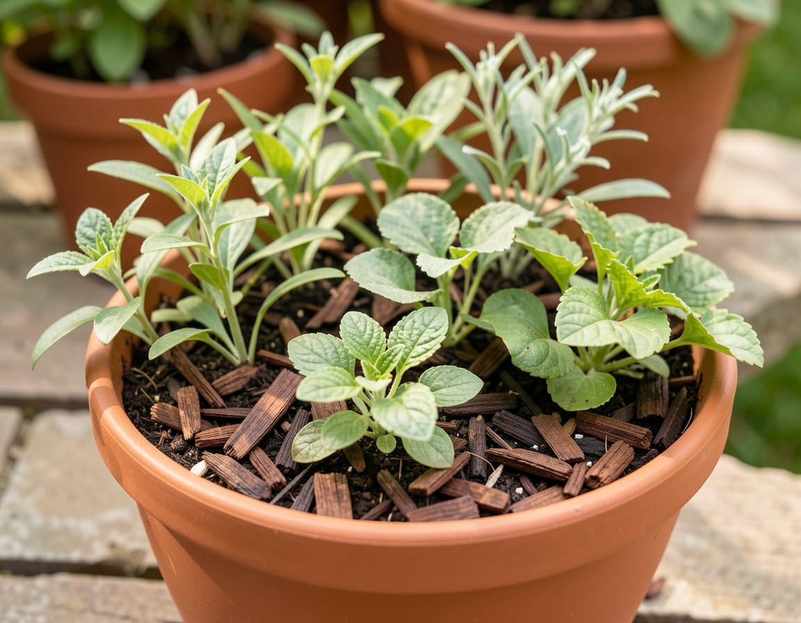 how to select the best mulch for potted plants