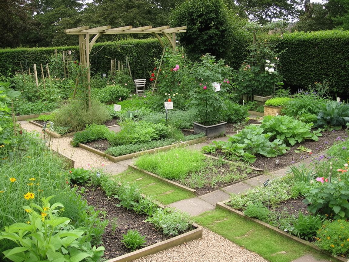what is the most efficient garden layout