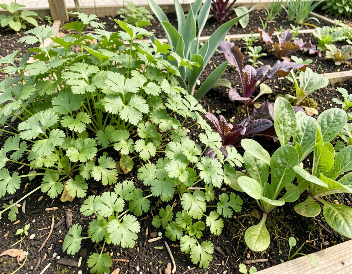 Cilantro companion plants vegetables