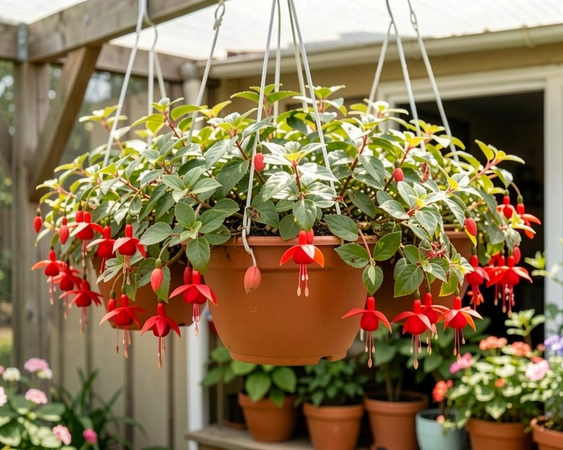 how to care for hanging fuchsia plants