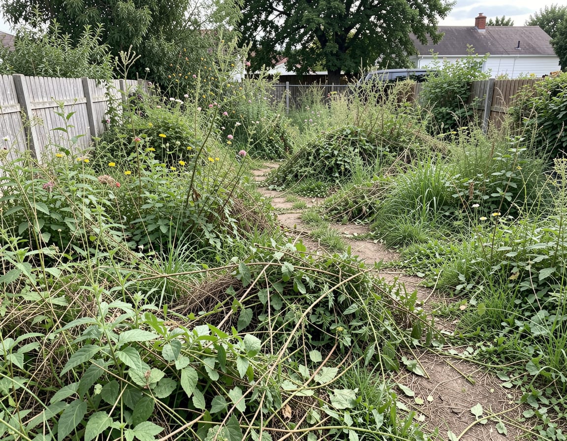 how to clear a garden full of weeds fast
