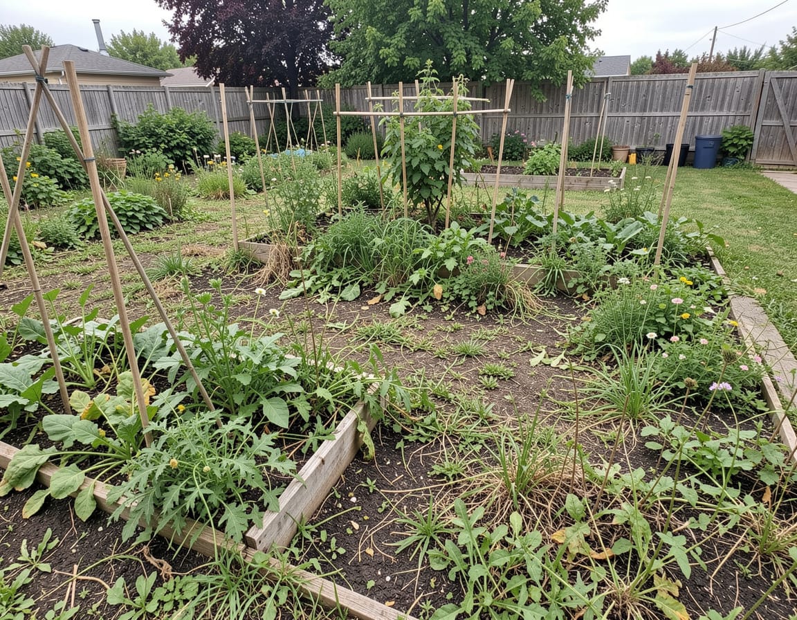 how to clear a vegetable garden full of weeds