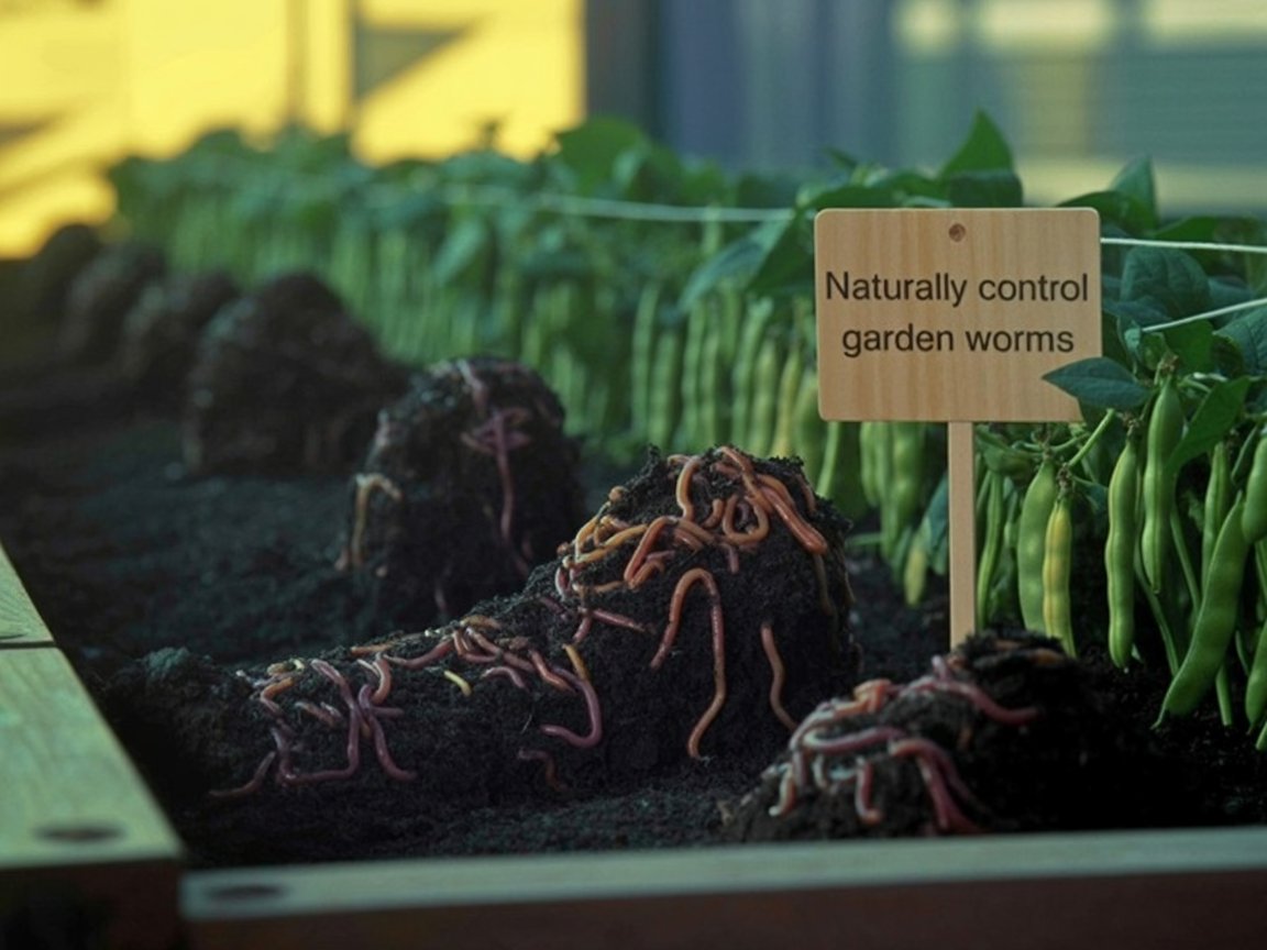 how to get rid of worms in garden soil naturally