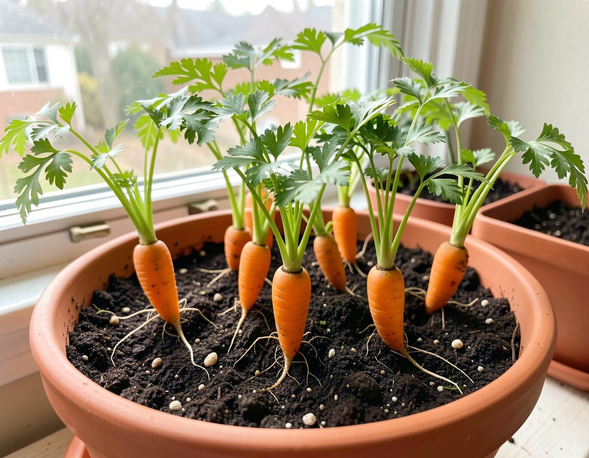 how to grow baby carrots indoors
