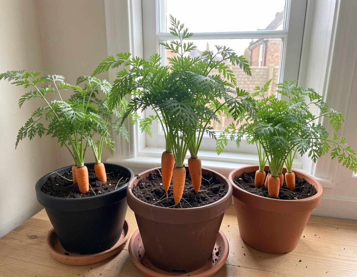 how to grow carrots in pots indoors