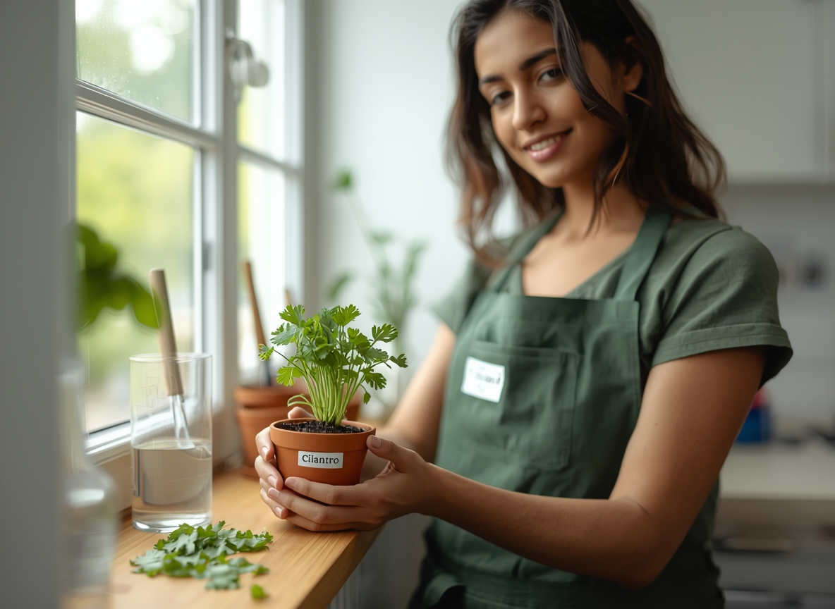how to grow cilantro indoors from cuttings