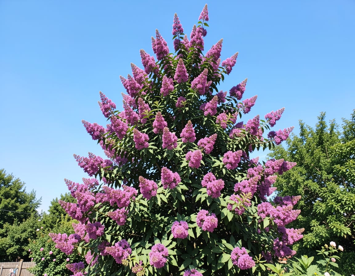 what butterfly bush goes the highest