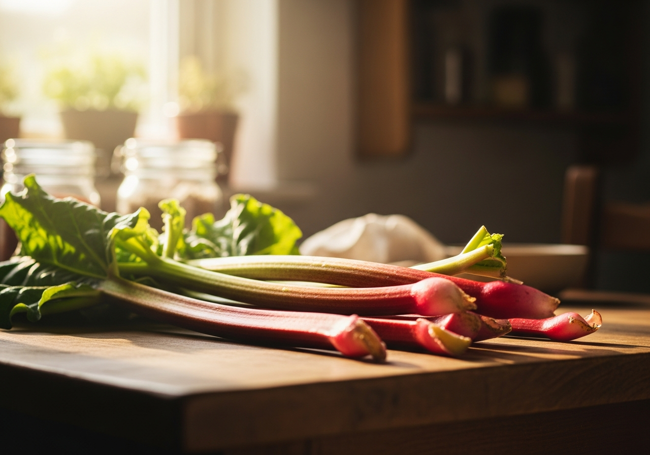 what to do with first year rhubarb