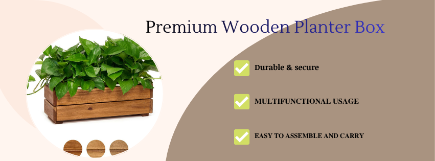 Premium Wooden Planter Box