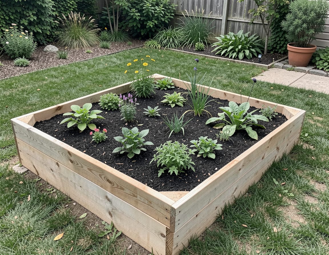 how to make a raised garden bed without wood