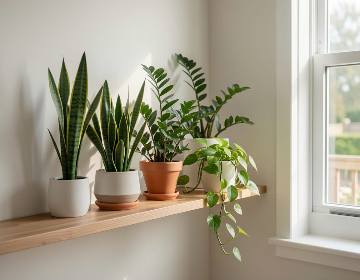Low-maintenance best indoor plants for living room