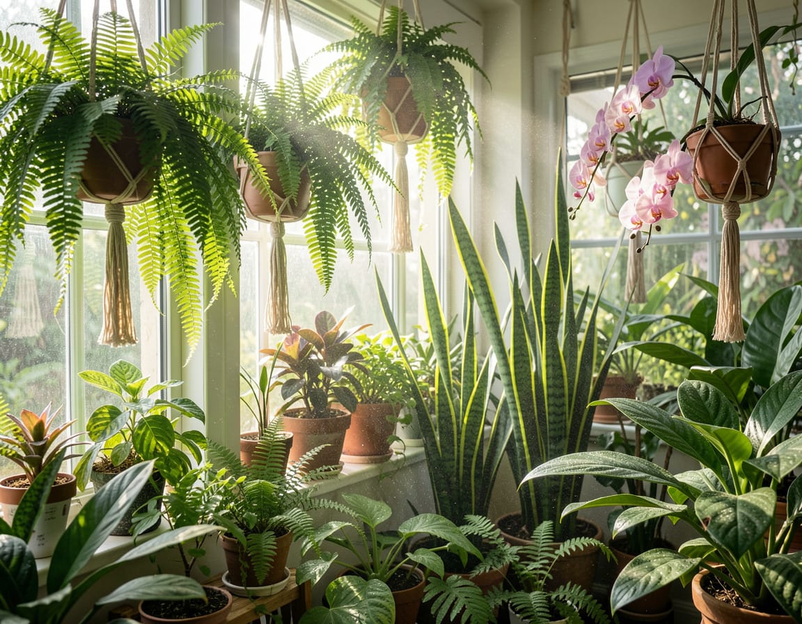Plants that absorb moisture indoors